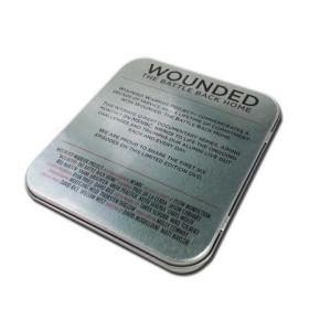 hinged lid CD tin holder