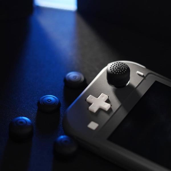 3 Pairs Anti-Slip Black Silicone Extended Length Thumb Grips For NS Joy-Con