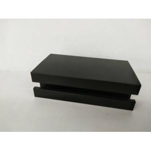 Oxidizing Sand Blast Black Aluminum Window Profiles , High Precise T Slot