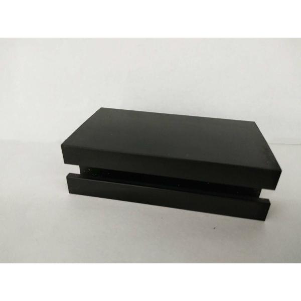 Oxidizing Sand Blast Black Aluminum Window Profiles , High Precise T Slot
