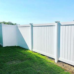 Customized Outdoor 6x8 Ft White Privacy Vinyl Fence For Backyards