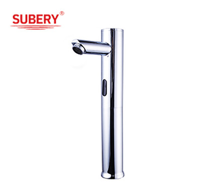 Chrome Single Hole Automatic Sensor Touchless Faucet Bathroom Sink Basin