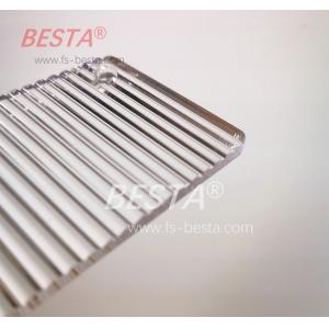 PMMA Transparent Textured Clear Acrylic Sheet 6mm Stone Grain