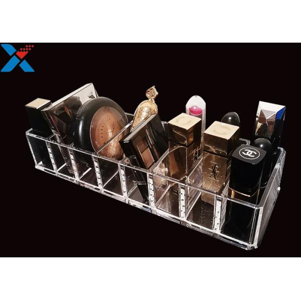 Clear Acrylic Makeup Organiser Display Box For Blush / Powder Foundation
