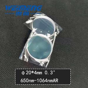 0.3º 20*4mm Wedge Mirror 650nm 1064nmAR Quartz Spectroscope