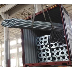 Car Park Double Lighting Arms Parking Lot Light Pole One seam Welding