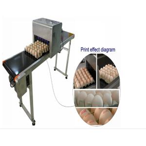Quality Automatic Single Row Egg Printing Machine With Small Solvent Printer for sale