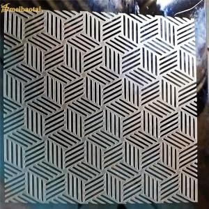 Silver Super Mirror Etched Stainless Steel Sheet Metal Plate