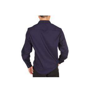 Solid Color Business Men'S Casual Stretch Shirts 59% Cotton 35% Nylon