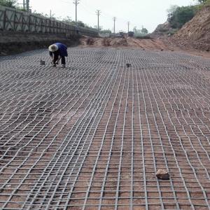 High Tenslie Strength Biaxial Welding Steel Plastic Composite Earthwork Geogrid
