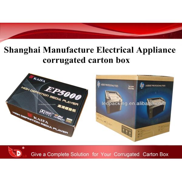 Shanghai Manufacture Electrical Appliance Corrugated Carton Box