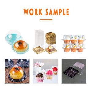 0.15MM Thickness Cake Box Making Machine Plastic Containers PLC