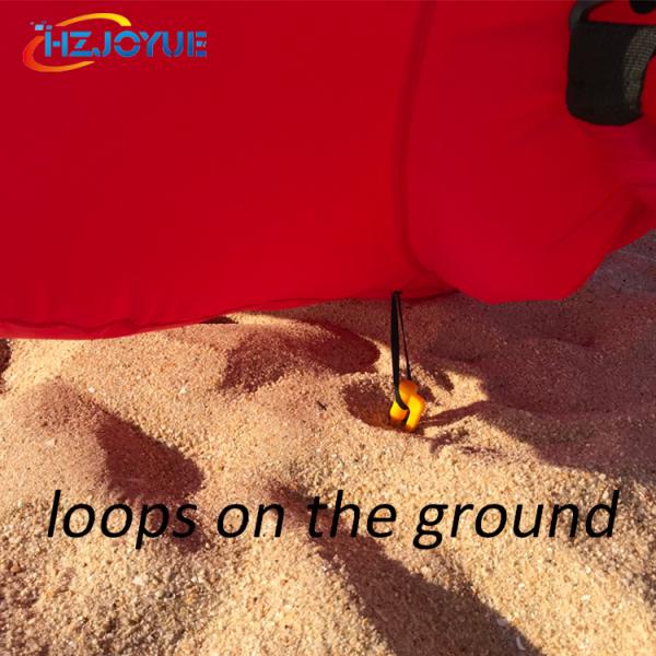 Outdoor fast inflatable air bed camping waterpoof air sleeping bag for beach hangout lazy laybag inflatable lounger