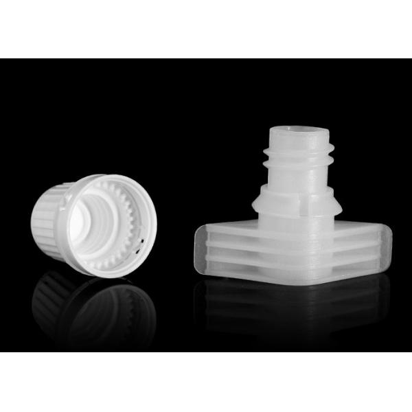 9.6mm / 10mm Non Spill Plastic Spout Caps For Sauce Jams Flexible Spout Bags Package