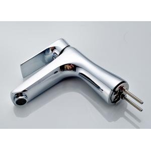 ROVATE Saving Water Bathroom Basin Faucets Chrome Finished OEM / ODM Acceptable