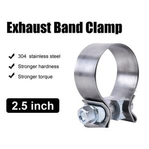 Quality Catalytic Converter Repair Parts 2.5&quot; Narrow Band Clamp For Exhaust Tip for sale