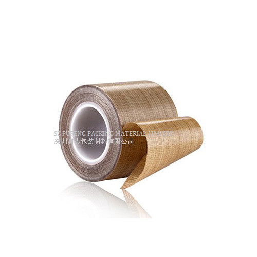 Heat Resistance 0.18mm PTFE Adhesive Packing Tape , RoHS Fiberglass Self Adhesive Tape