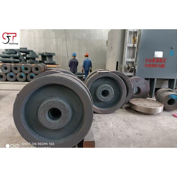Blast Furnace Carbon Steel Forging Mild Steel Q345 For Bell Gear Ball Mill Gear