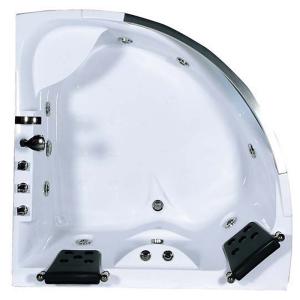 Hydromassage Bathroom Jacuzzi Tub With 2 Seats Corner Installation