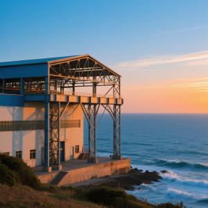 Lightweight Prefab Metal Warehouse Building / Industrial Metal Structure