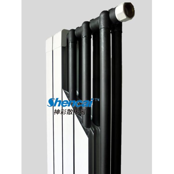 Shencai aluminum heating radiator for home carbon-plastic alloy double pipe in colorful