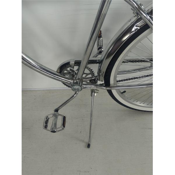 26*2.125 Tire Vintage Style Adult 26 inch Single Speed Retro Chrome Beach Cruiser Bike Bicycle