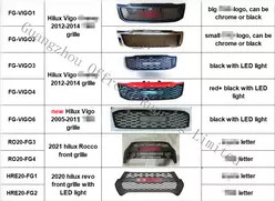 Titanium Hilux Vigo Front Grill With LED Lights