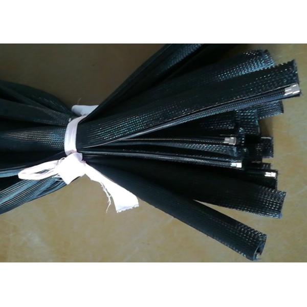 Custom Zipper Sleeve Cable Wrap , Zipper Braided Sleeve For Cable Harness