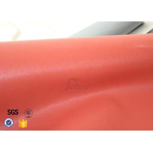 Red Silicone Coated High Silica Fabric 800℃ 0.7mm 37" Fire Blanket Cloth