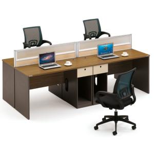 Quality modern 4 seater office workstation with CPU storage for sale