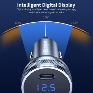 Essager 36W PD 3.0 QC3.0 USB Type C Car Fast Charger