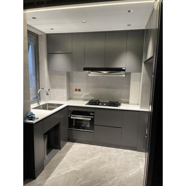 Modern Minimalist Large Kitchen Cabinet With Sink Plywood Cupboard