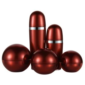 Quality 10ml Sphere Plastic Lotion Bottles Red / White / Green Eye Cream Jar 5g for sale