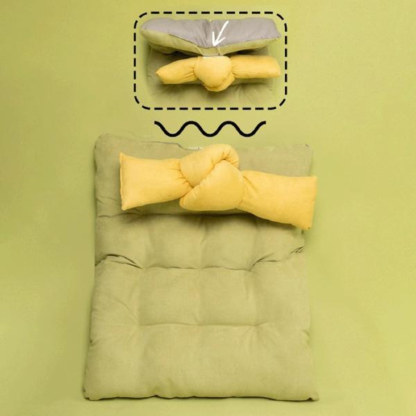 Buy Filled PP Cotton Square Dog House Bed Pad Deer Fur Pet Mat Anti Moisture at wholesale prices