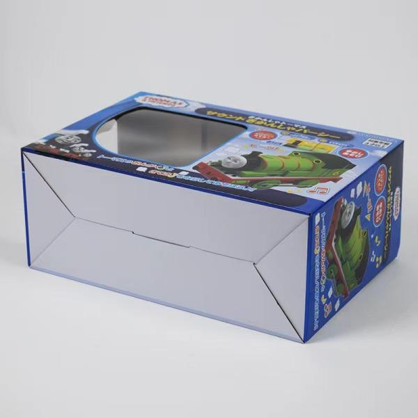 Fold Toy Cardboard Packaging Box Transparent Window Corrugated Cardboard Shipping Box
