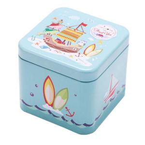 OEM Logo Printed Biscuit Tin Box Cookies Metal Cannaburst Tin