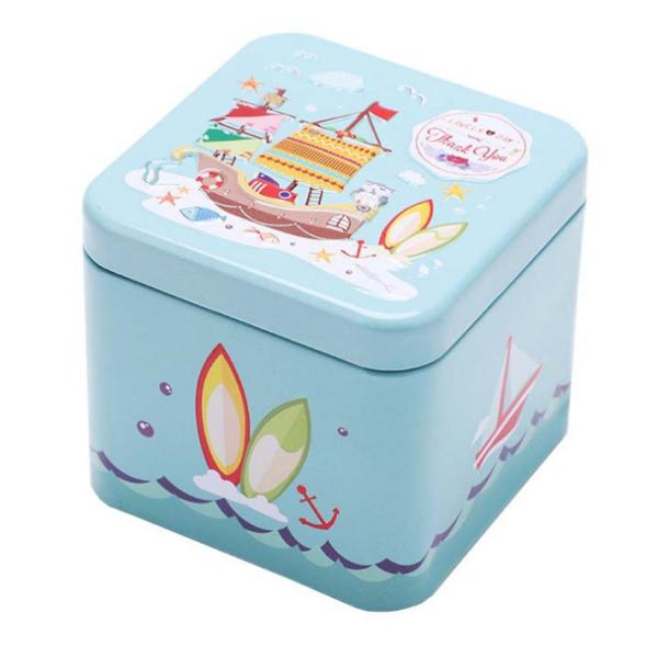 OEM Logo Printed Biscuit Tin Box Cookies Metal Cannaburst Tin
