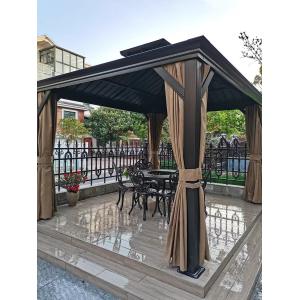 Hardtop Gazebo Canopy With Polycarbonate Roof And Aluminium Frame