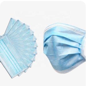Quality 3 Ply Disposable Face Mask Easy Wear Facial Protection For Public Place for sale
