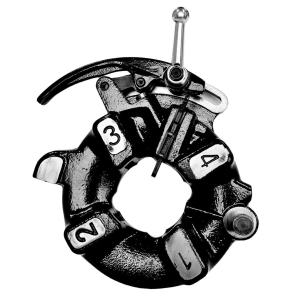 Electric Pipe Threading Machine Self Opening Universal Die Head With 1/8 To 2 Pipe Threading Capacity