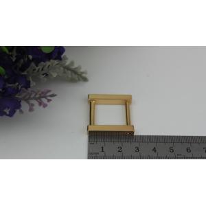Fancy gold can detachable 19 mm metal rectangle square buckles for handbag