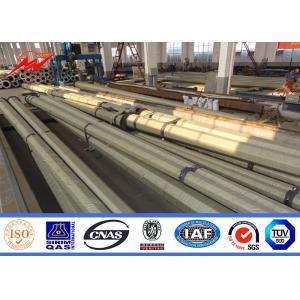 Street Light 3mm Galvanized Steel Pole With Single Bracket