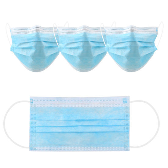 Buy Breathable 3 Ply Face Mask , Disposable Earloop Face Mask Fiberglass Free at wholesale prices