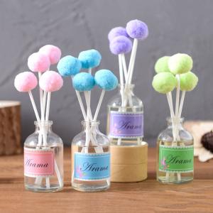 Wedding Custom Color Home Reed Diffuser Essential Oil Reed Diffuser Cotton Ball