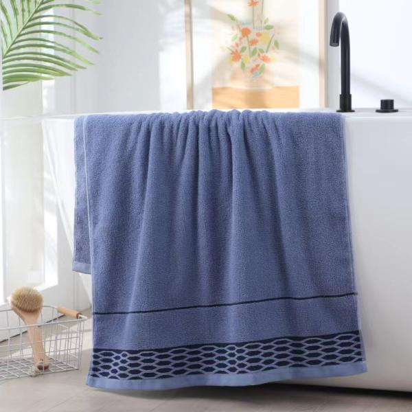 Pure Cotton Dark Color Bath Towel Absorbent Quick Drying Perfect for Household