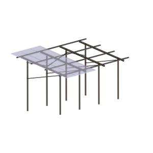 Pile Driven HDG Steel Solar Structure 60m/S Ground Mount Racking