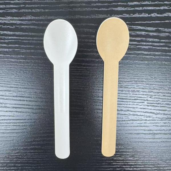 EcoSmooth Disposable BioStrong Flexi-Lite Leakproof GreenBite Sturdy Paper Spoon
