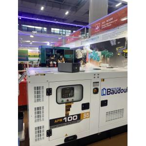 White 100kva Diesel Power Generator Set Energy Efficient