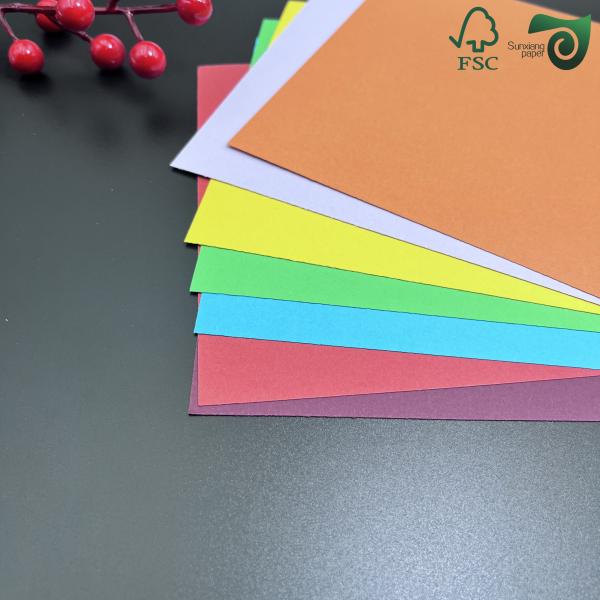 FSC Circle Offset Uncoated Colored Paper Sheets Jumbo 150g 180g 8.5" 11" C2S Art