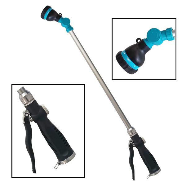 Buy Metal Long Reach Watering Wand / Pivoting Head &  Front Trigger at wholesale prices